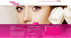 Desktop Screenshot of dermaestetika.ba